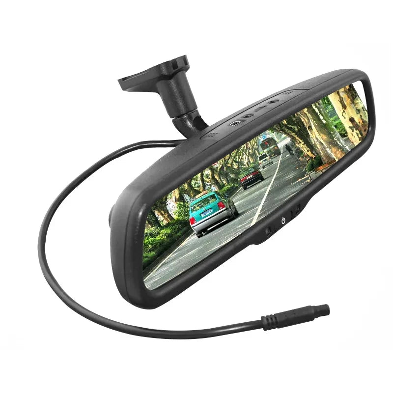 Espejo retrovisor con cámara dual