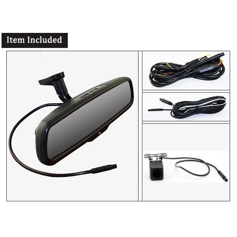 Espejo retrovisor con cámara dual