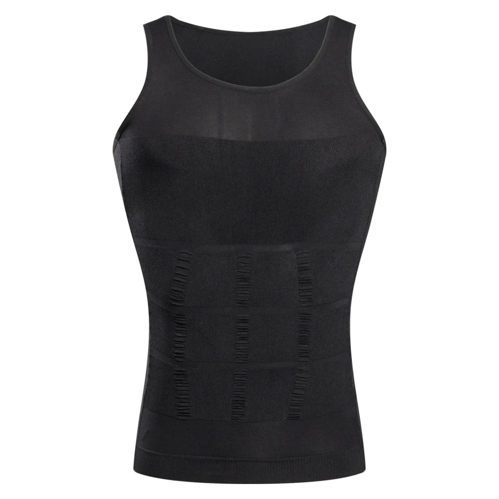 Faja compresiva masculina blanca