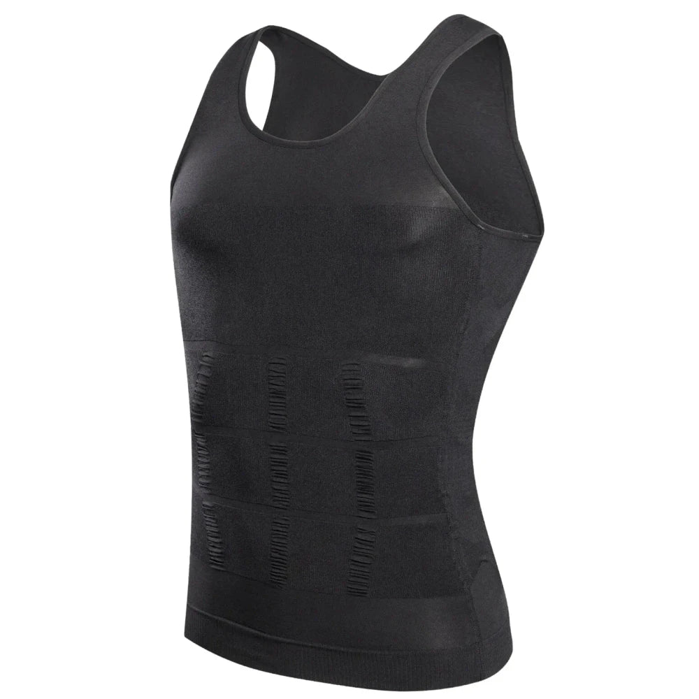 Faja compresiva masculina blanca