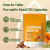 Cápsulas Aceite de Semilla de Calabaza - Salud Vejiga, Cabello  y Próstata