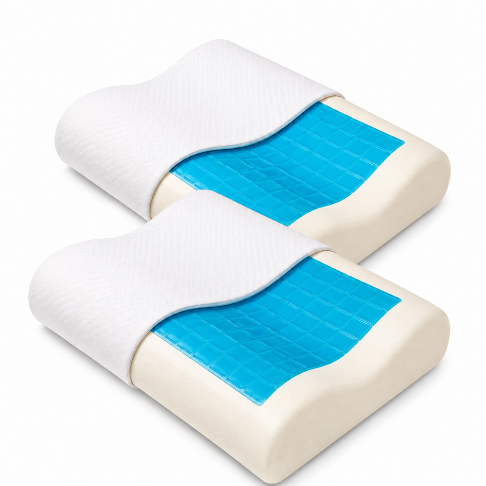 ALMOHADA CERVICAL PREMIUM - GEL + MEMORY FOAM