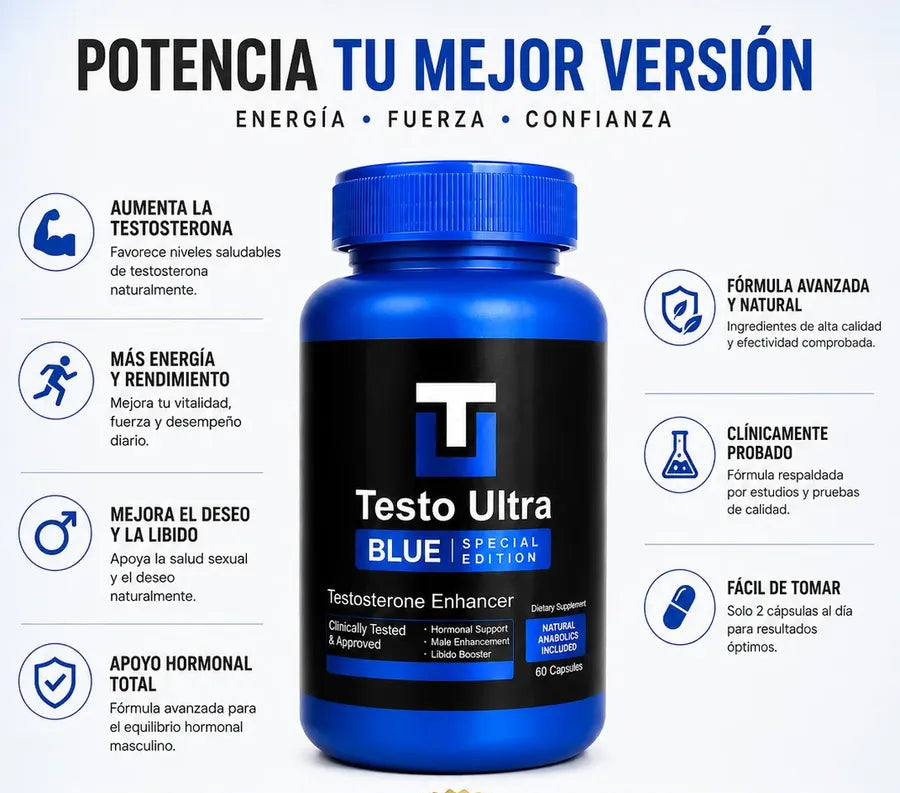 Testo Ultra 60 caps - Mejora tu potencia sexual