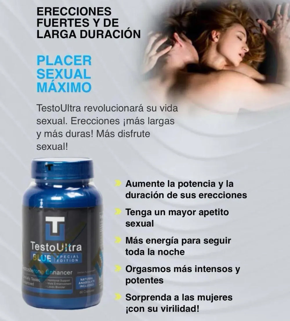 Testo Ultra 60 caps - Mejora tu potencia sexual