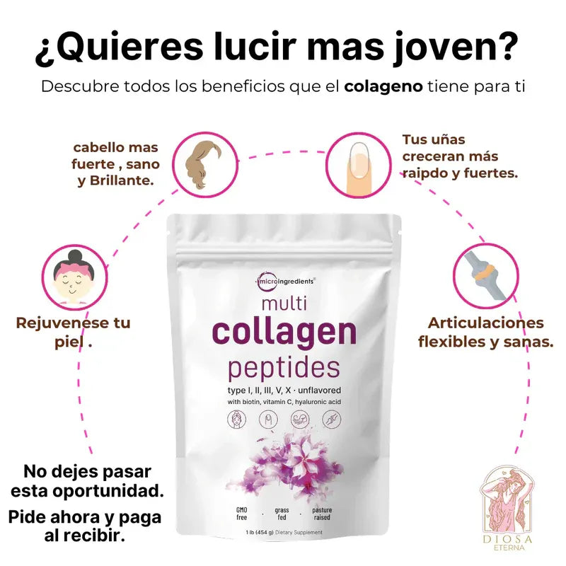 Suplemento de Multi Colágeno con Péptidos