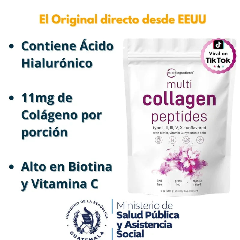 Suplemento de Multi Colágeno con Péptidos